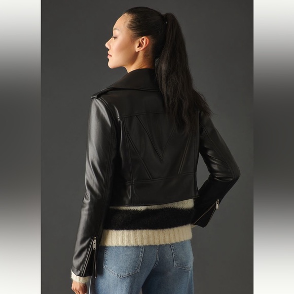 Avec Les Filles Faux Leather Jacket - Picture 2 of 10